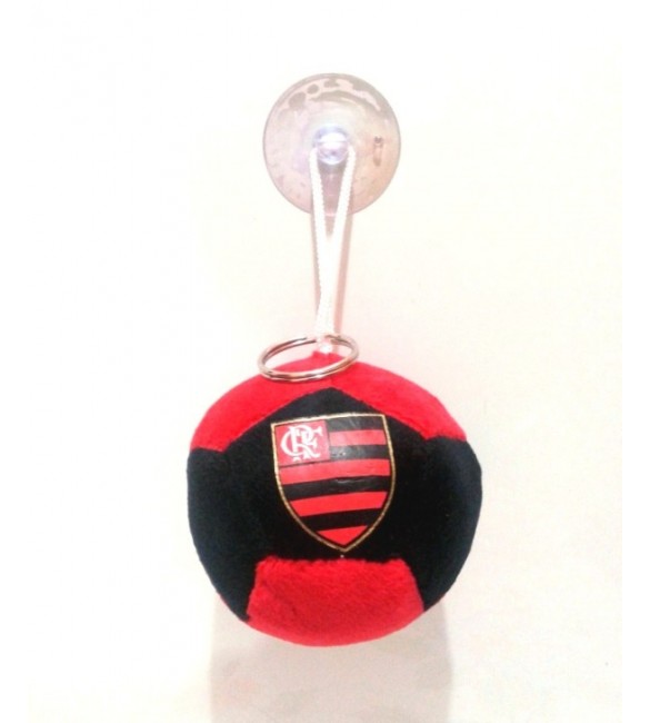 Chaveiro Bola do Flamengo com Ventosa - Produto Oficial 